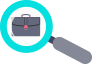 Loupe et cartable